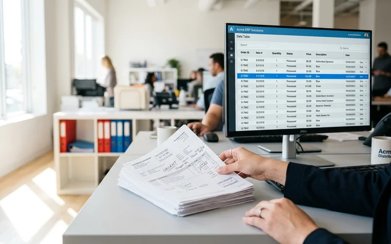 From Scanned PDFs to ERP-Ready Data. How AI Reads What Your Team Shouldn't Have To.