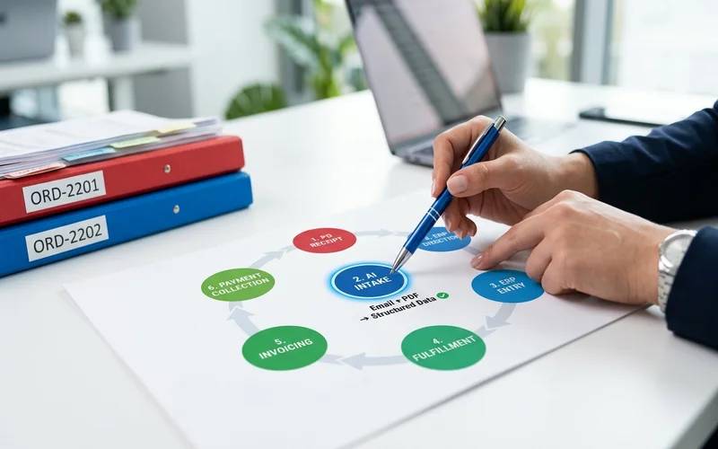 Order-to-Cash Automation for Distributors: From PO Receipt to ERP Entry